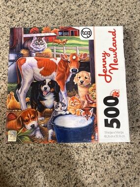 500-Piece Farm Animals Puzzle - Multicolor